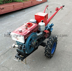 Electric Starter Mini 750mm 10hp 2 Wheel Walking Tractor เครื่องยนต์ดีเซลสำหรับทำฟาร์ม