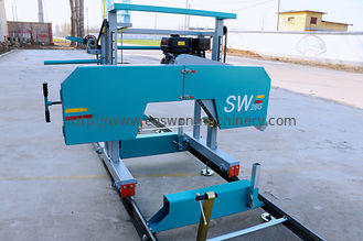 SW26E 7.5kw Electromotor Ultra Horizontal Band Sawmill เส้นผ่านศูนย์กลาง 660mm
